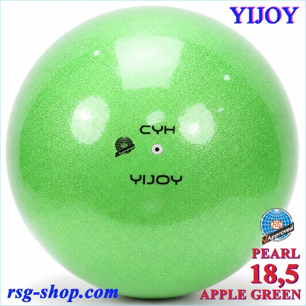 Мяч Yijoy mod. Pearl 18,5cm FIG col. Apple Green