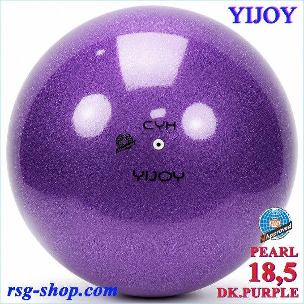Ball Yijoy mod. Pearl 18,5cm FIG col. Dark Purple