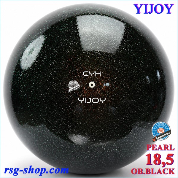 Ball Yijoy mod. Pearl 18,5cm FIG col. Obsidian Black