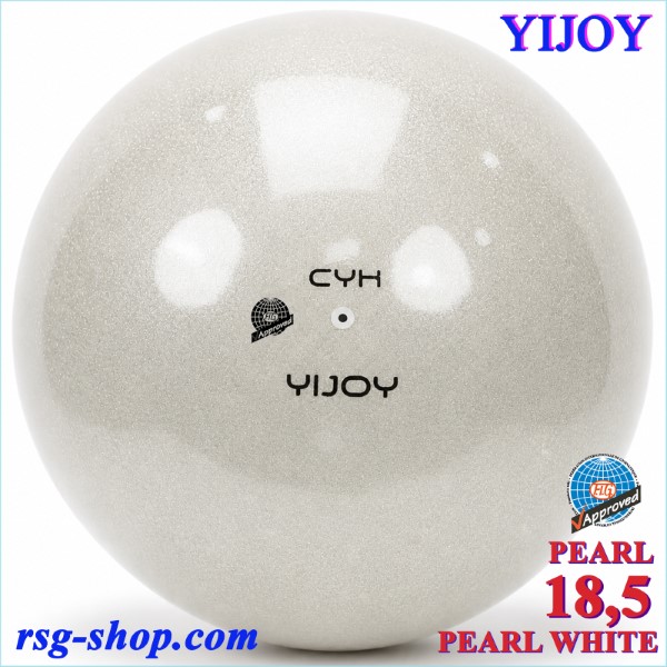 Ball Yijoy mod. Pearl 18,5cm FIG col. Pearl White