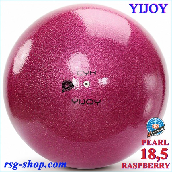 Мяч Yijoy mod. Pearl 18,5cm FIG col. Raspberry