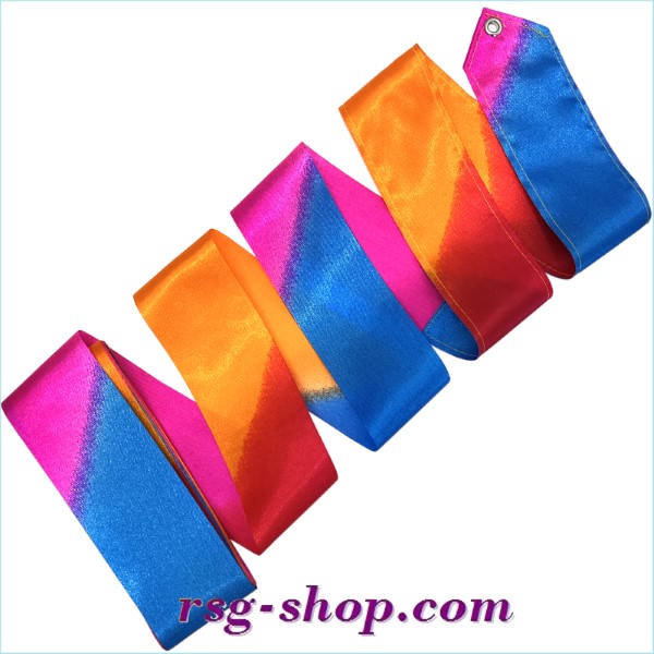 Многоцветная Лента 6м цв. Fuchsia-Blue-Orange Art. T1423