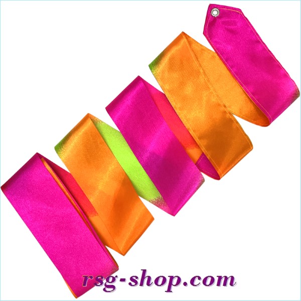 Многоцветная Лента 5м цв. Fuchsia-Green-Orange Art. T1420