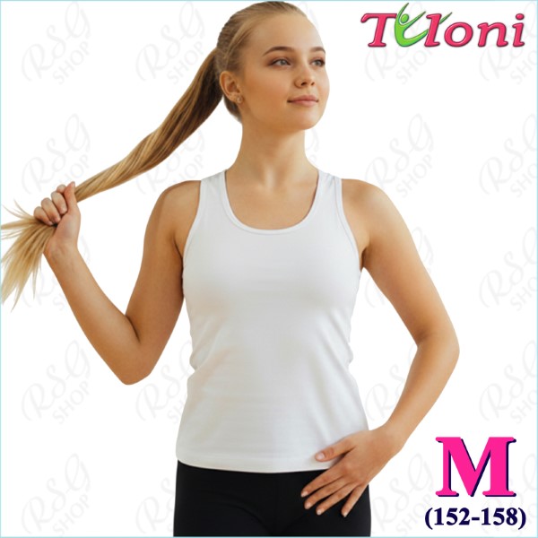 Майка-борцовка Tuloni mod. TL12 s. M (152-158) White TL12PE-WM