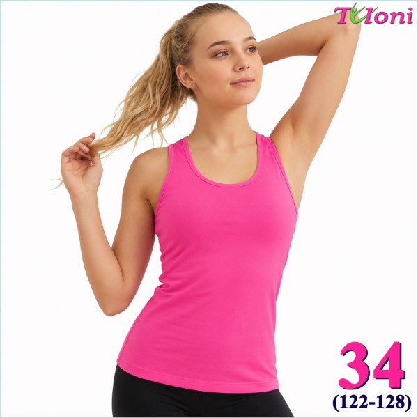 Racerback Tank Top Tuloni mod. TL12 s. 34 (122-128) col. Pink TL12P-P34