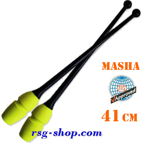 Булавы Pastorelli 41 cm Masha col. Nero-Lime FIG 04992