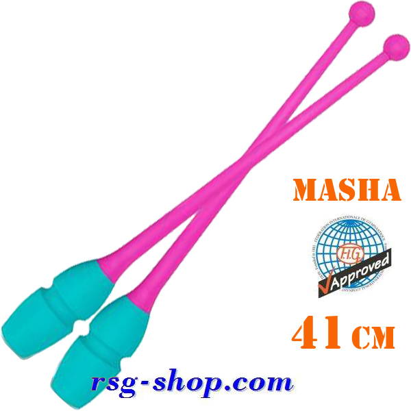 Булавы Pastorelli 41 cm Masha col. Fluo Pink-Tiffany FIG 02615