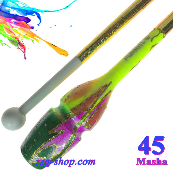 Clubs Pastorelli Aero 45 cm CARINA Bianco-Giallo-Verde 04719