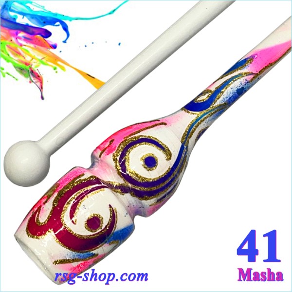 Булавы Pastorelli Aero 41 cm Harmonic col. White-Pink Art. TS100040