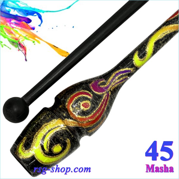 Булавы Pastorelli Aero 45 cm Harmonic col. Black-Lime Art. TS100045