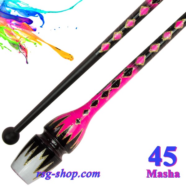 Булавы Pastorelli Aero 45 cm Joker col. Nero-Rosa-Bianca 04559