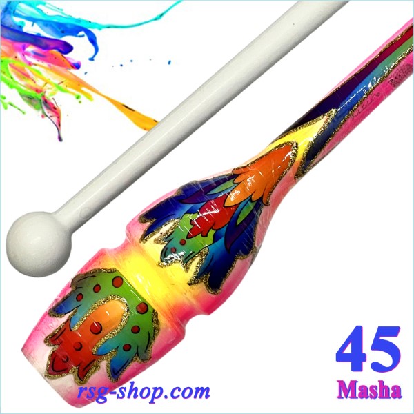 Булавы Pastorelli Aero 45 cm mod. MAGIC-FLOWER col. Pink-Yellow TS100049