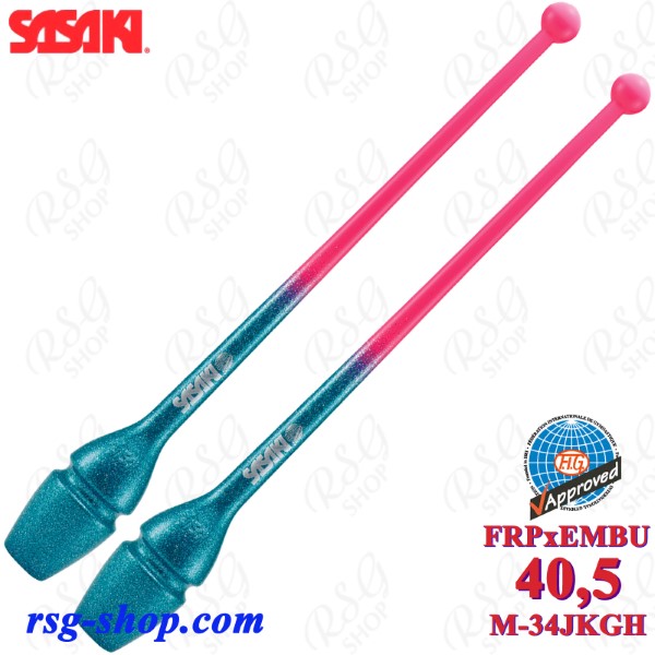 Keulen Sasaki M-34JKGH FRPxEMBU 41cm FIG col. FreshPink x EmeraldBlue