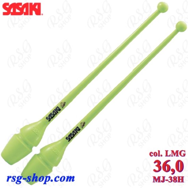 Булавы Sasaki MJ-38H LMG цв. Lemon Green Резина 36 cм