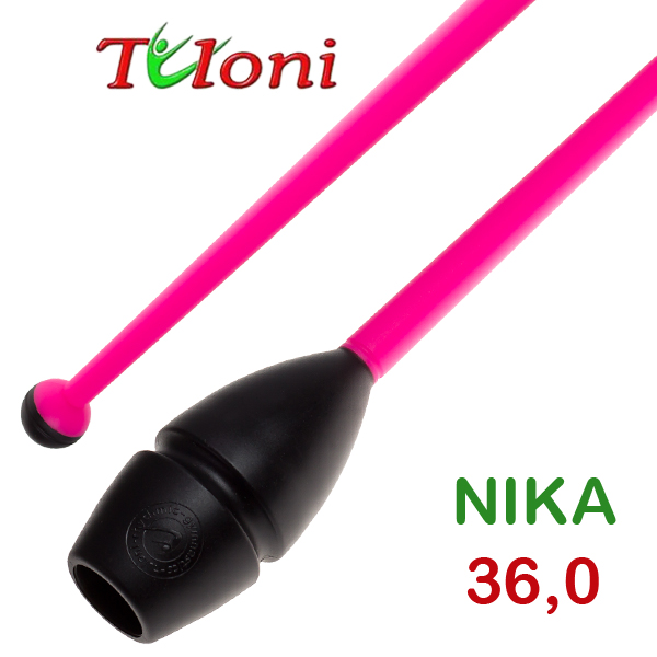 Einsteckbare Keulen 36cm mod. Nika bi-col. Black x Pink Art. T0149