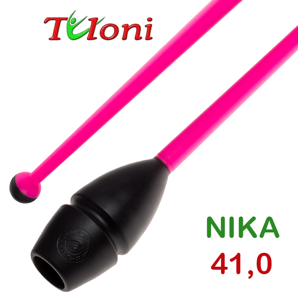 Einsteckbare Keulen 41cm mod. Nika bi-col. Black x Pink Art. T0163
