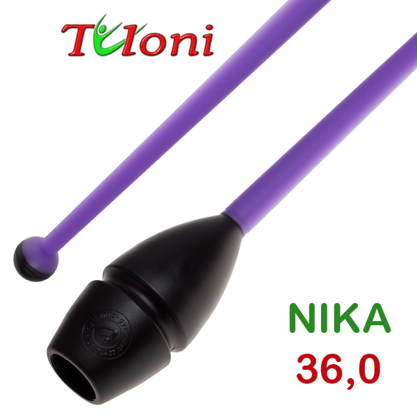 Einsteckbare Keulen 36cm mod. Nika bi-col. Black x Purple Art. T0154