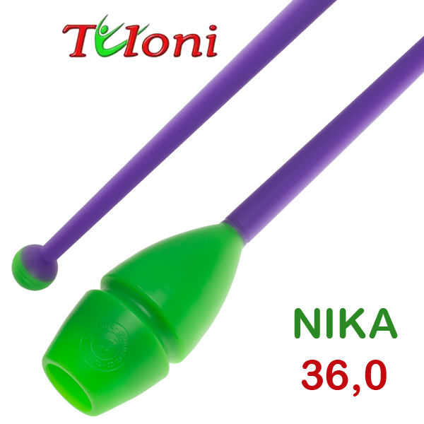 Einsteckbare Keulen 36cm mod. Nika bi-col. Green x Purple Art. T0223
