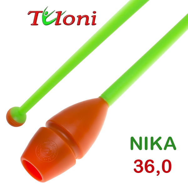 Einsteckbare Keulen 36cm mod. Nika bi-col. Orange x Green Art. T0228