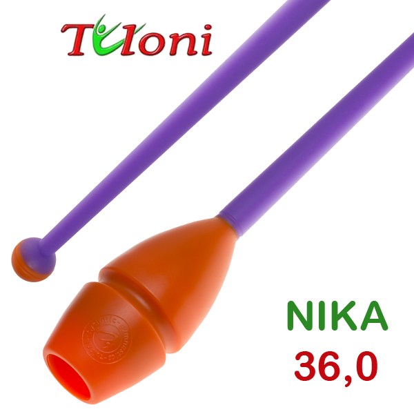 Einsteckbare Keulen 36cm mod. Nika bi-col. Orange x Purple Art. T0226