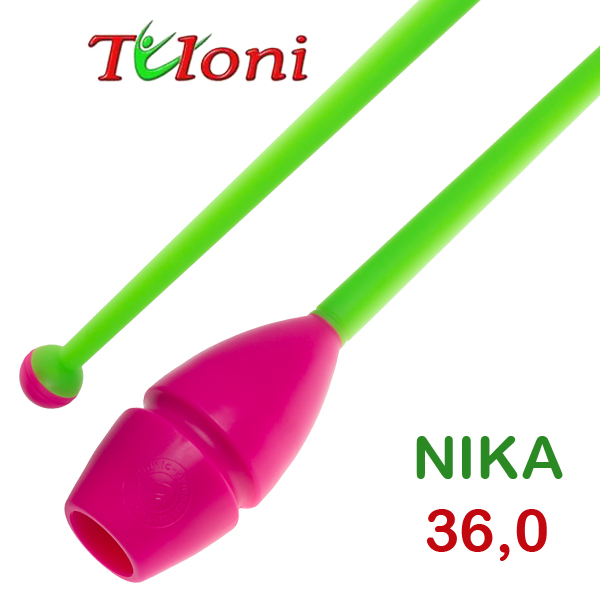 Einsteckbare Keulen 36cm mod. Nika bi-col. Pink x Green Art. T0215