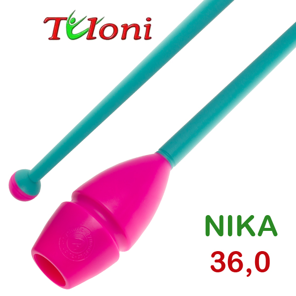 Einsteckbare Keulen 36cm mod. Nika bi-col. Pink x Turquoise Art. T0214