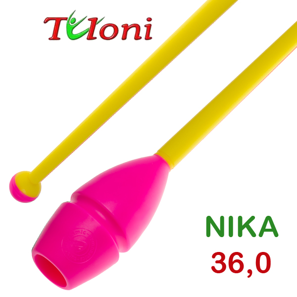 Einsteckbare Keulen 36cm mod. Nika bi-col. Pink x Yellow Art. T0146