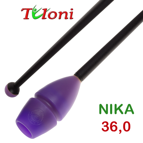 Einsteckbare Keulen 36cm mod. Nika bi-col. Purple x Black Art. T0937