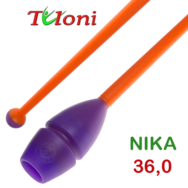 Einsteckbare Keulen 36cm mod. Nika bi-col. Purple x Orange Art. T0211