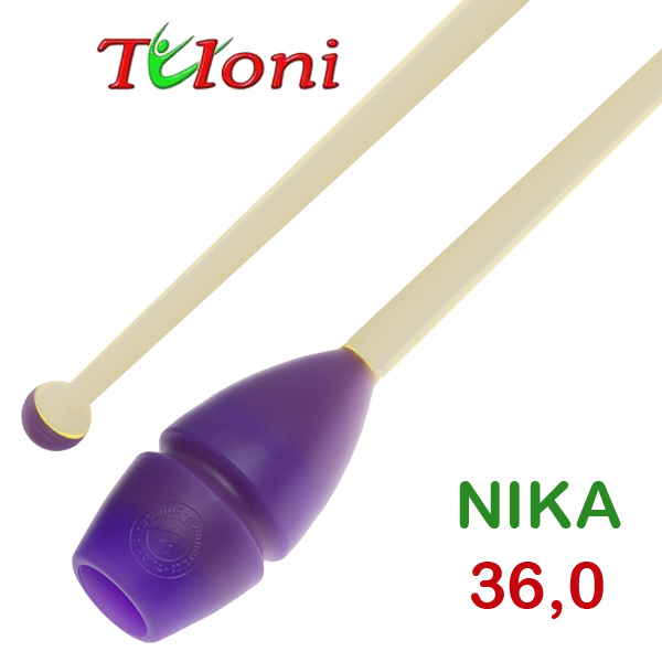 Einsteckbare Keulen 36cm mod. Nika bi-col. Purple x White Art. T0144