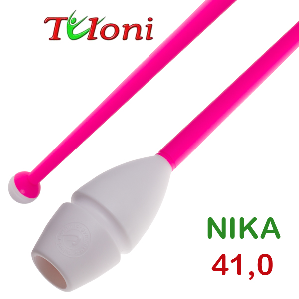 Einsteckbare Keulen 41cm mod. Nika bi-col. White x Pink Art. T0171