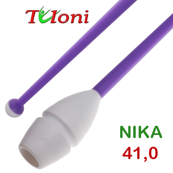 Einsteckbare Keulen 41cm mod. Nika bi-col. White x Purple Art. T0166