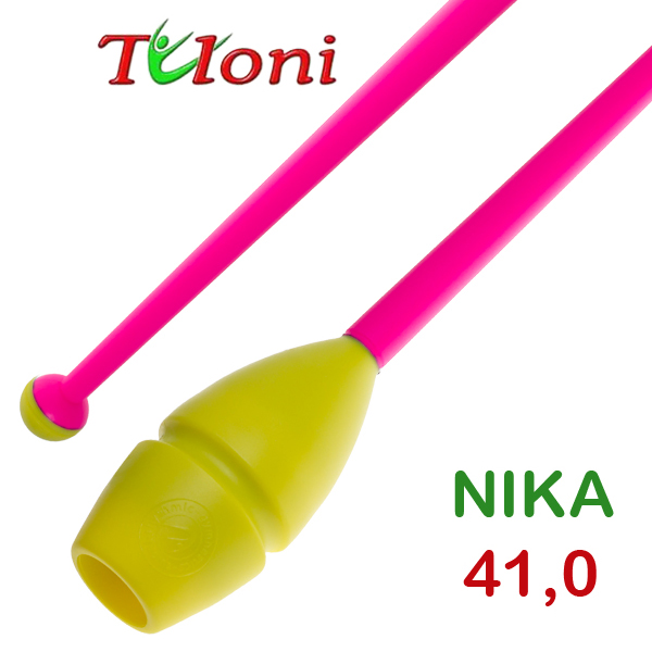 Einsteckbare Keulen 41cm mod. Nika bi-col. Yellow x Pink Art. T0947