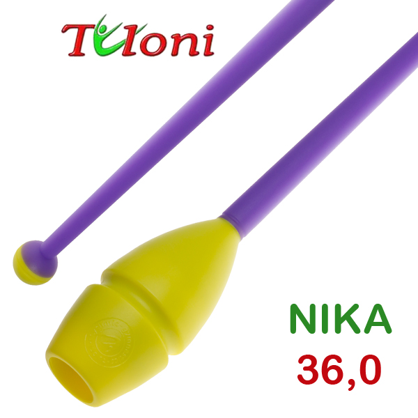 Einsteckbare Keulen 36cm mod. Nika bi-col. Yellow x Purple Art. T0230
