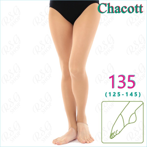 Dancing Tights II Stirrup Chacott s. 135 (125-145) col. Beige 23-18011