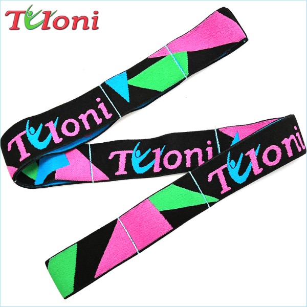 Elastic Band Tuloni 3D Logo Senior 15 kg col. Black-Pink Art. T1097