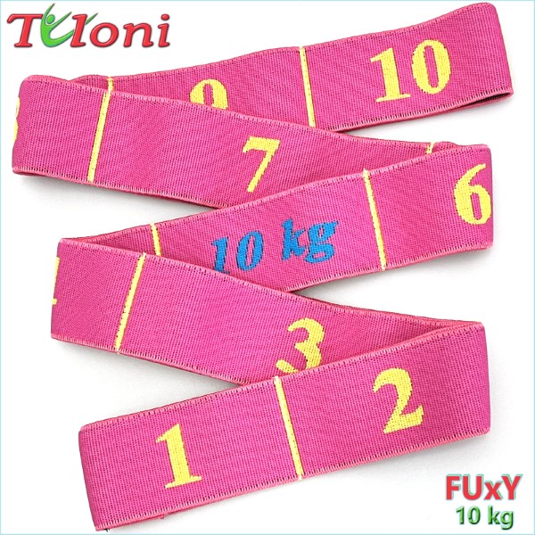 Elastic Band Tuloni 3D Logo 10 kg 10 sect. col. Fuchsia Art. T1567