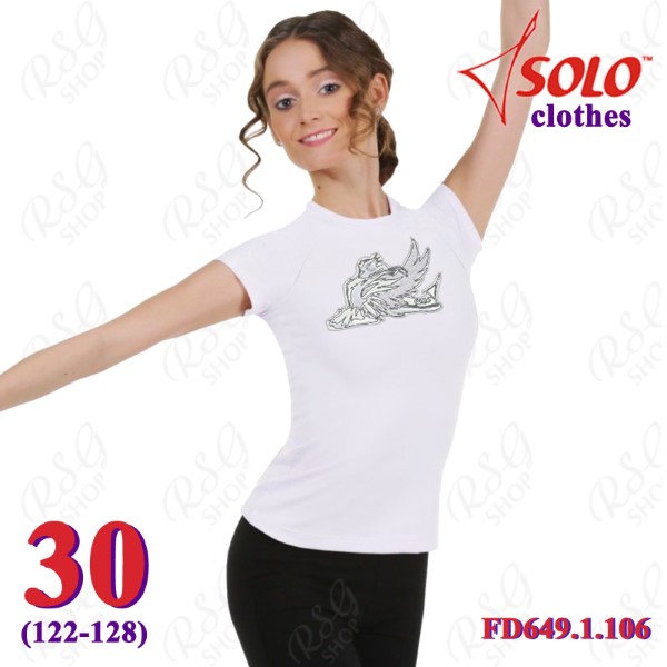 T-Shirt Solo Swan s. 30(122-128) col. White FD649.1.106-30