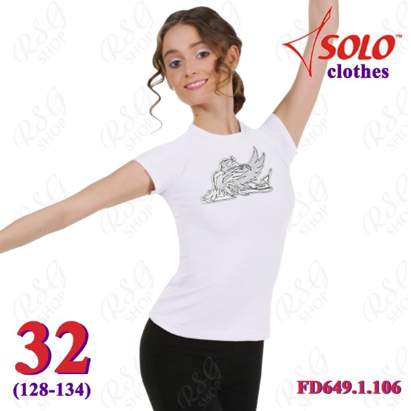 T-Shirt Solo Swan s. 32(128-134) col. White FD649.1.106-32