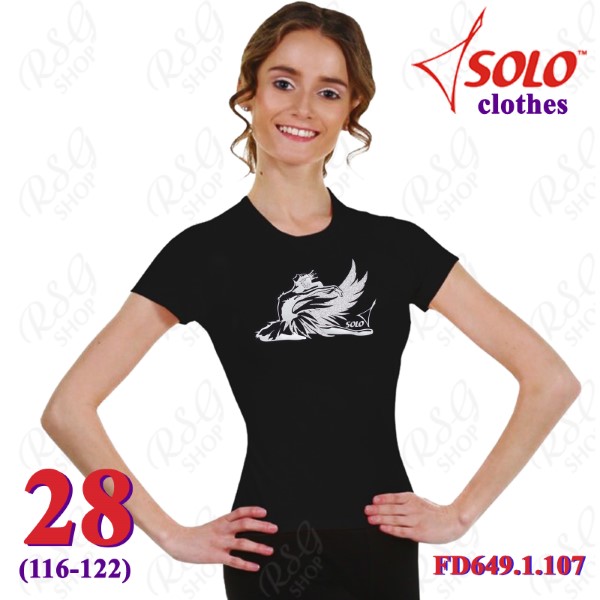 T-Shirt Solo Swan s. 28 (116-122) col. Black FD649.1.107-28