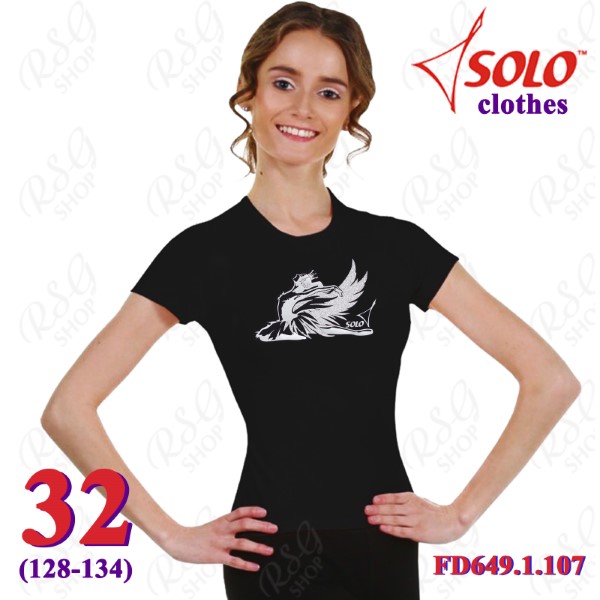 T-Shirt Solo Swan s. 32 (128-134) col. Black FD649.1.107-32