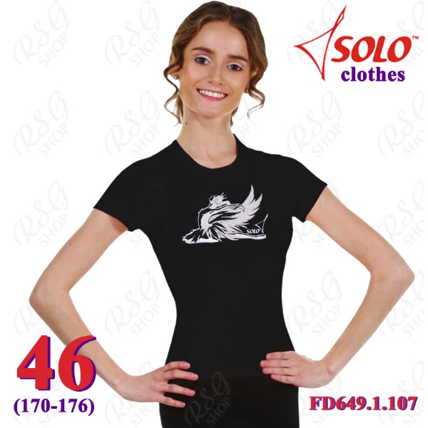 T-Shirt Solo Swan s. 46 (170-176) col. Black FD649.1.107-46