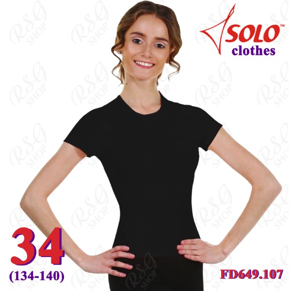 T-Shirt Solo s. 34 (134-140) col. Black FD649.107-34