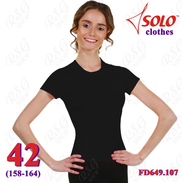 T-Shirt Solo s. 42 (158-164) col. Black FD649.107-42
