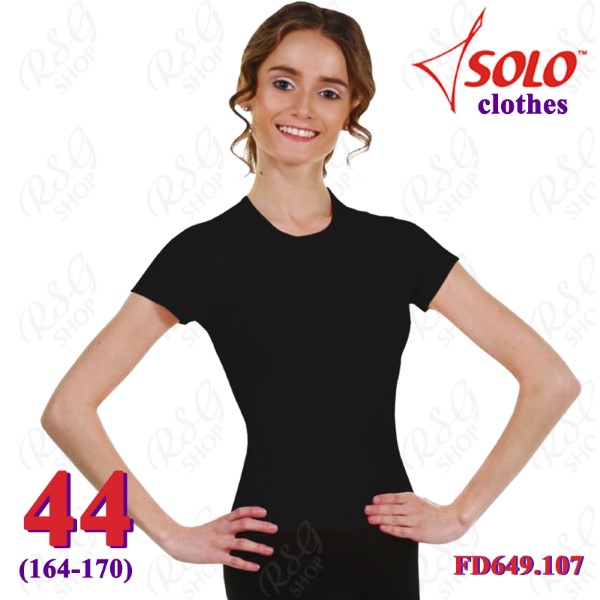 T-Shirt Solo s. 44 (164-170) col. Black FD649.107-44