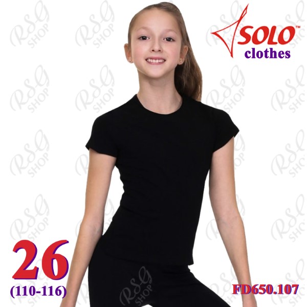 T-Shirt Solo s. 26 (110-116) col. Black FD650.107-26