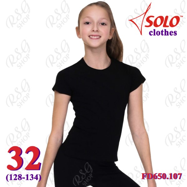 T-Shirt Solo s. 32 (128-134) col. Black FD650.107-32