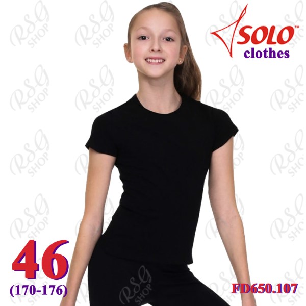 T-Shirt Solo s. 46 (170-176) col. Black FD650.107-46