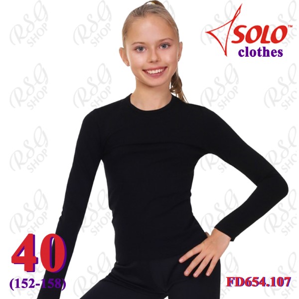 T-Shirt Solo s. 40 (152-158) col. Black FD654.107-40