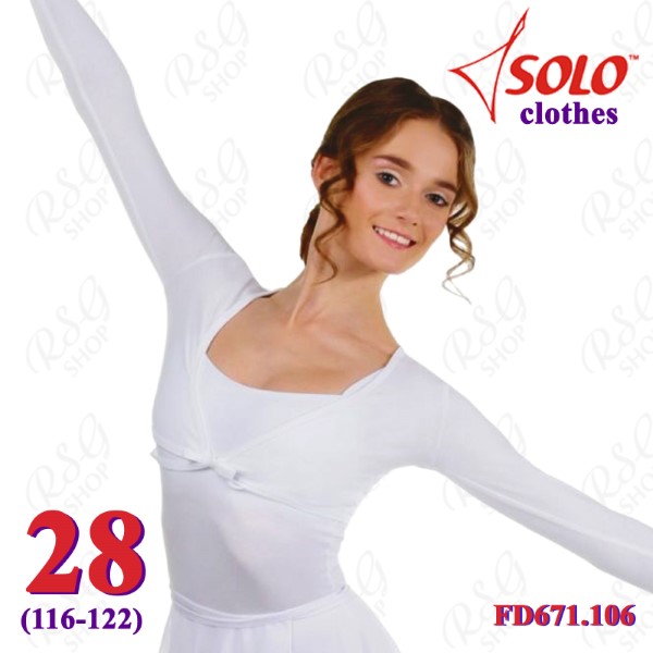 Tie Up Cropped Bolero Solo s. 28 (116-122) col. White FD671.106-28